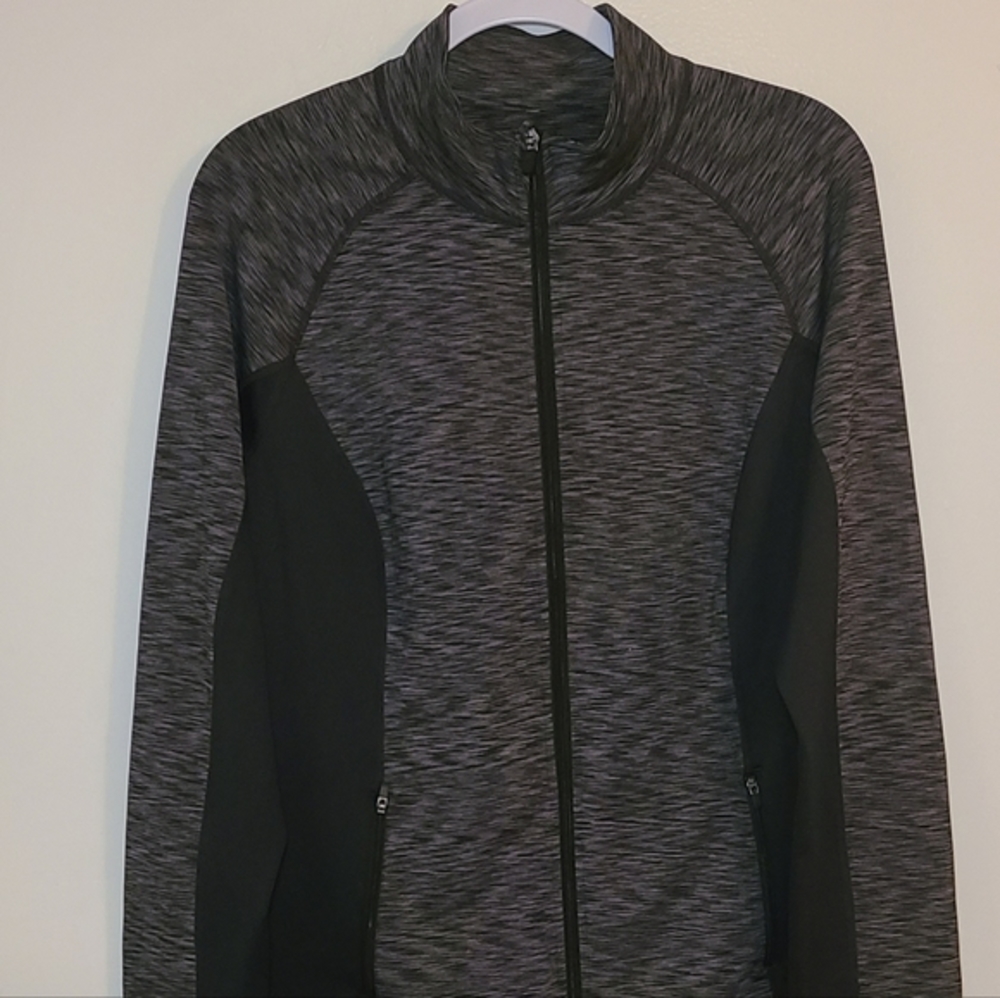 Ideology | Jacket, Full-Zip,  Stand-Collar (Grey/Black) - Large